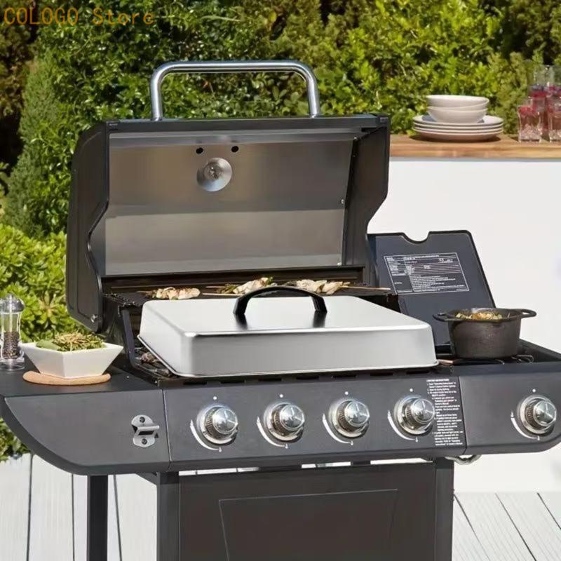 Camping Cooking Flat Top - Kwadratowa pokrywka na żywność do gotowania