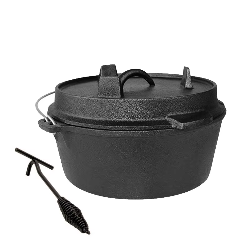 Camp Dutch Oven Cast - 25cm Żeliwny Garnek Holenderski do Gotowania