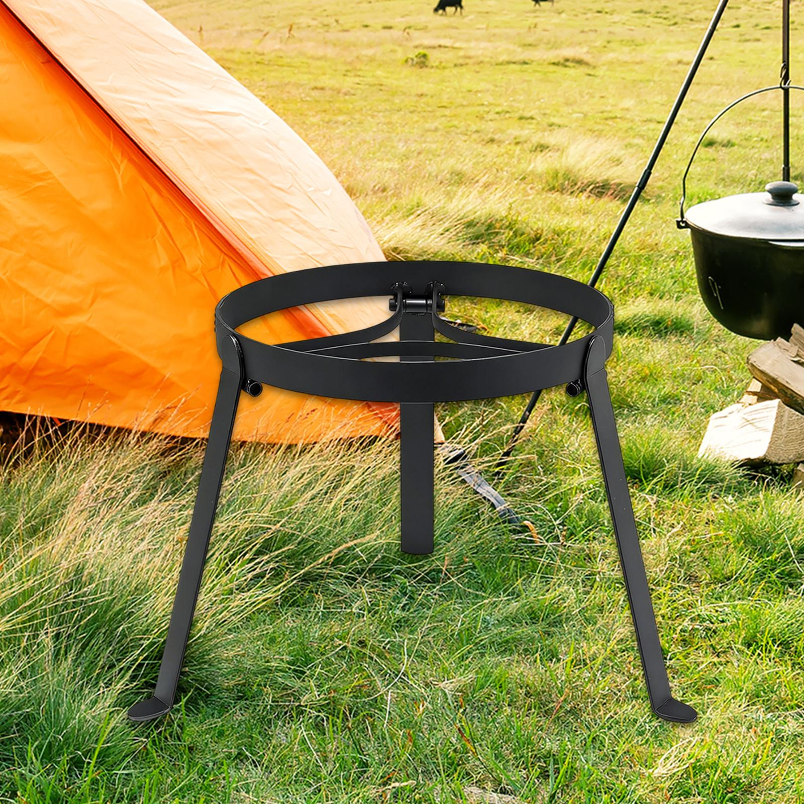 Camping Hiking Cooking - Składany żelazny trójnóg do gotowania nad