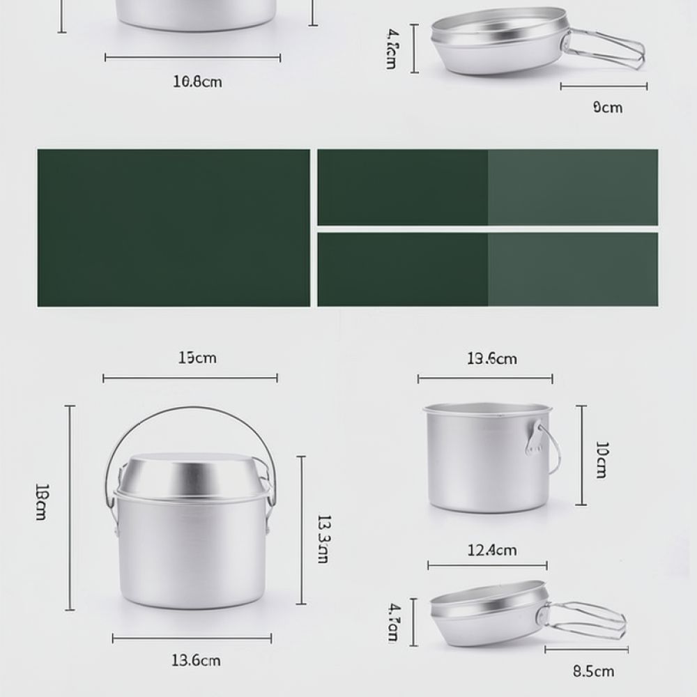 Przenośny, aluminiowy zestaw n – Camping Cooking Dining Set recenzja i cena
